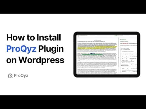 How to Install ProQyz Plugin on Your WordPress Website (Step-by-Step Guide)